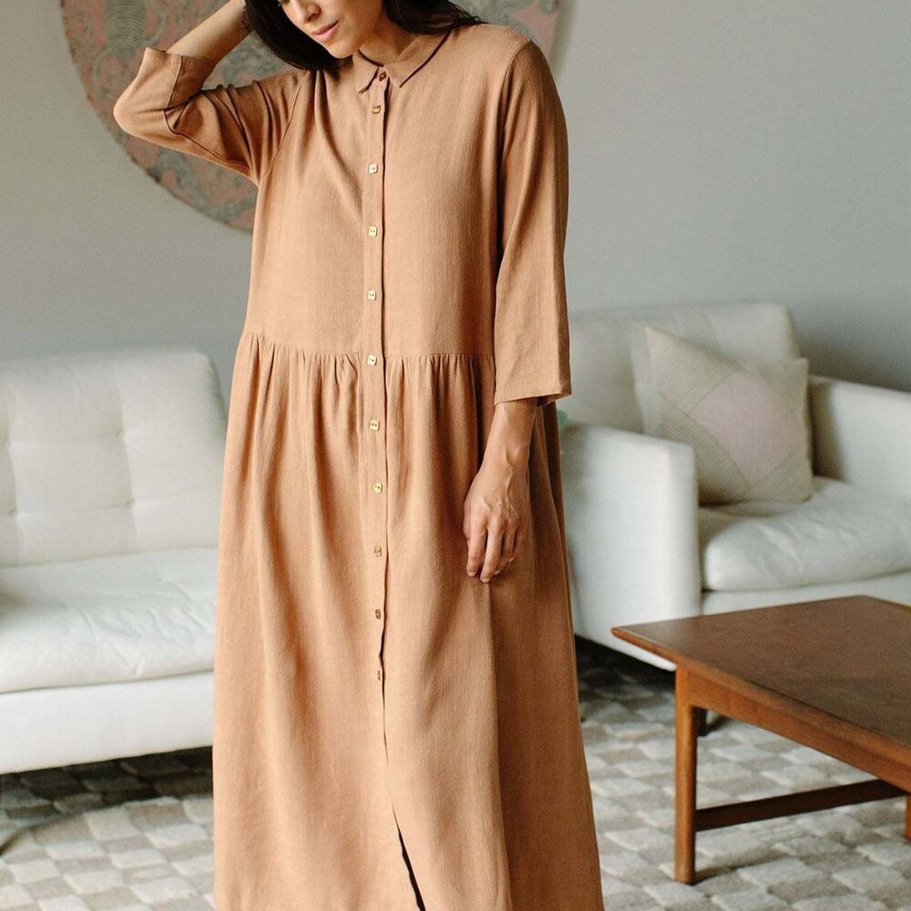 Rachel Pally Leo Dress in Nutmeg in Size Small